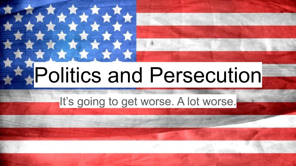 Politics and Persecution